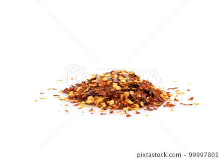 Pile of a crushed red pepper Pile of a crushed red pepper 99997801