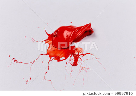 Red stroke of the paint brush Red stroke of the paint brush 99997910