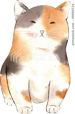 Kitten cat watercolor png element 99998554