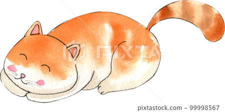 Kitten cat watercolor png element 99998567