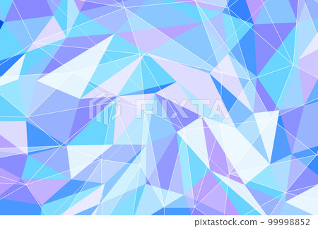 Background illustration _ triangle mosaic _ blue 99998852
