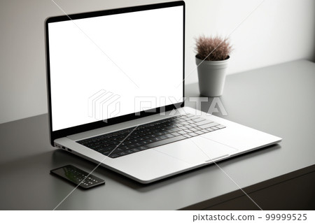 PNG筆記本電腦屏幕，明亮的辦公桌，透明 99999525