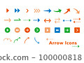 Arrow icon set 100000818