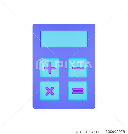 3d icon calculator school theme 3d icon calculator school theme 100000959