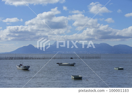 Arao City Oshima fishing port scenery, 100001183