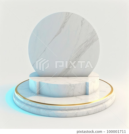 marble podium for cosmetics or perfumery on white background. marble podium for cosmetics or perfumery on white background. 100001711