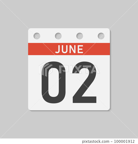 Icon page calendar day - 2 June 100001912