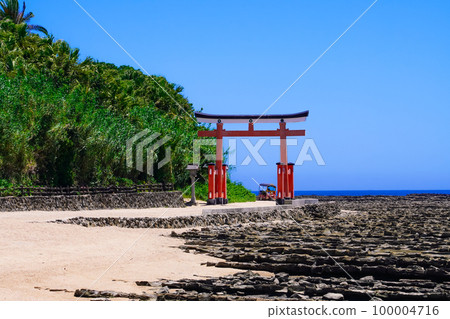 青島神社的紅色鳥居（宮崎縣宮崎市） 100004716
