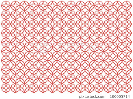 Dot cloisonne line pattern Japanese pattern red Dot cloisonne line pattern Japanese pattern red 100005714