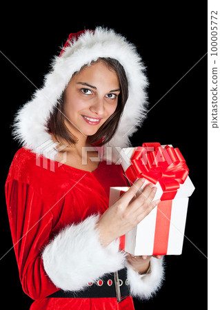 Pretty girl with a pair of shoes 100005772