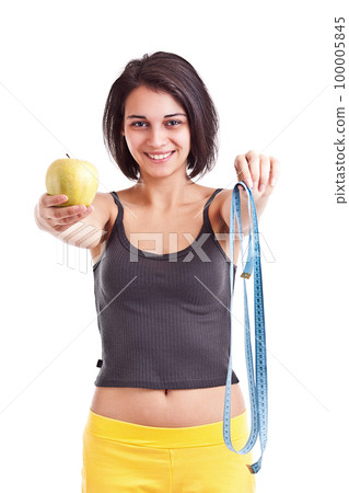 Pretty girl with a pair of shoes 100005845