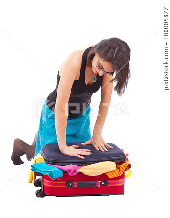 Pretty girl with a pair of shoes 100005877