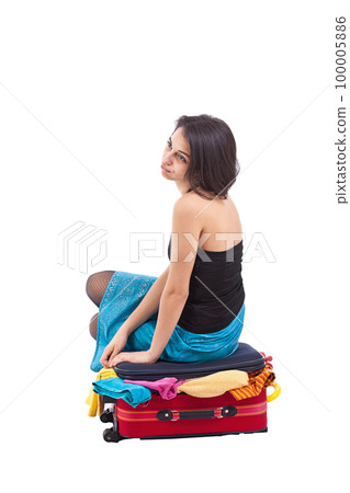 Pretty girl with a pair of shoes 100005886