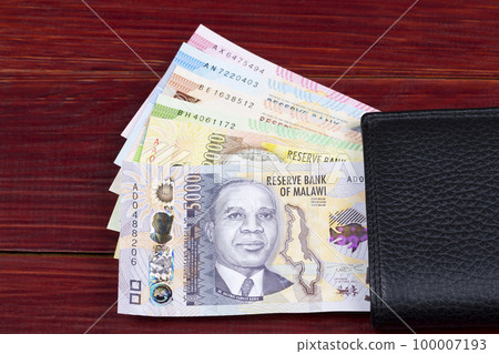 Malawian kwacha in the black wallet 100007193