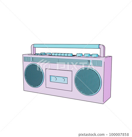 Boombox illustration 100007858