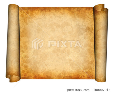 Abstract paper rolls of old, weathered grunge paper with plenty of space for text or copy. 100007918