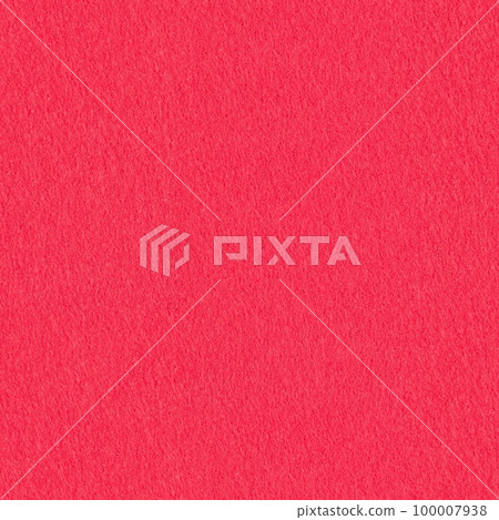 Red matt felt seamless texture. Surface of snooker, poker, casino. Matte background for patchwork, xmas seasonal decoration, lettering or 3d artwork. Full frame retro wrapping material, vintage 100007938