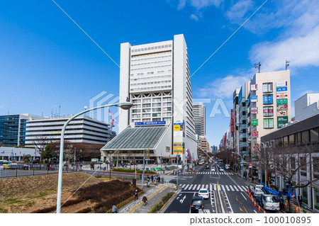 Nakano Sunplaza and Nakano Street downtown area in Tokyo Nakano Sunplaza and Nakano Street downtown area in Tokyo 100010895