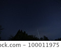 Night sky of Mt. Inaba (*Oyabe City, Toyama Prefecture) 100011975