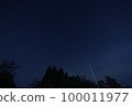 Night sky of Mt. Inaba (*Oyabe City, Toyama Prefecture) 100011977