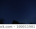 Night sky of Mt. Inaba (*Oyabe City, Toyama Prefecture) 100011981