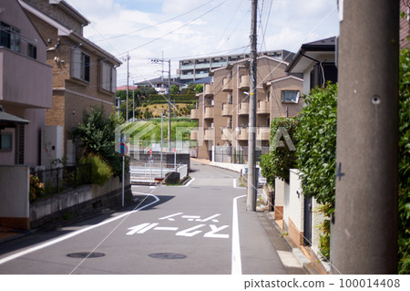 Residential area/School road/Streetscape/Suburbs 100014408