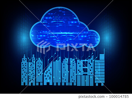 graphics building of a city with cloud concept data transfer cloud computing technology vector illustration graphics building of a city with cloud concept data transfer cloud computing technology vector illustration 100014785