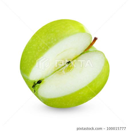 Fresh green apple isolated on white background Fresh green apple isolated on white background 100015777
