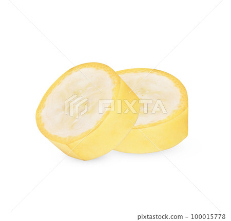 Fresh banana isolated on white background Fresh banana isolated on white background 100015778