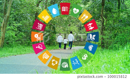 Family and SDGs image Sustainable society 100015812