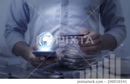 Online Banking And Internet Banking Savings Concept Online Banking And Internet Banking Savings Concept 100016541