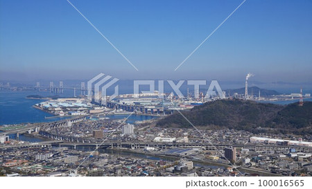 青野山展望台的城市景觀和風景[香川縣鮎田郡宇多津町] 3 100016565