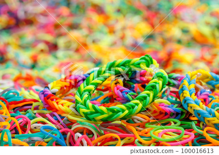 Colorful Rainbow loom bracelet Colorful Rainbow loom bracelet 100016613