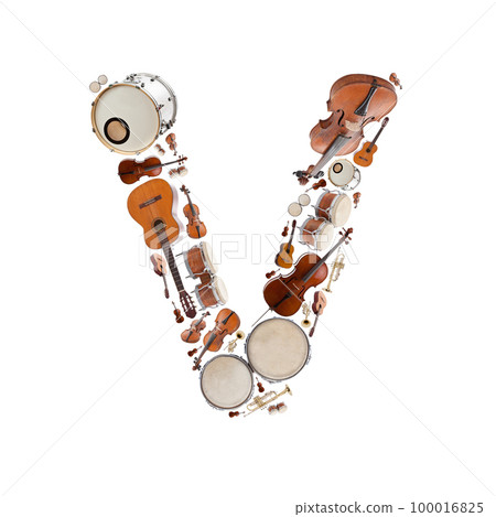 Musical instruments letter 100016825