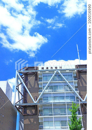 岡崎市和岡崎市政府的風景 100016990