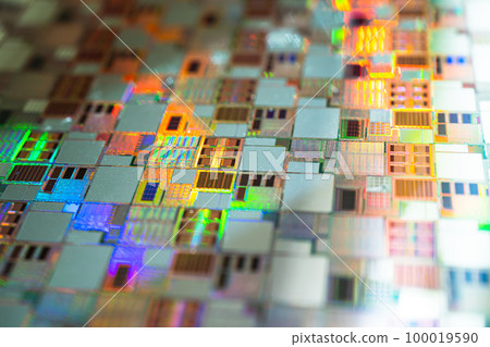 Silicon wafer for manufacturing semiconductor of integrated circuit. Silicon wafer for manufacturing semiconductor of integrated circuit. 100019590