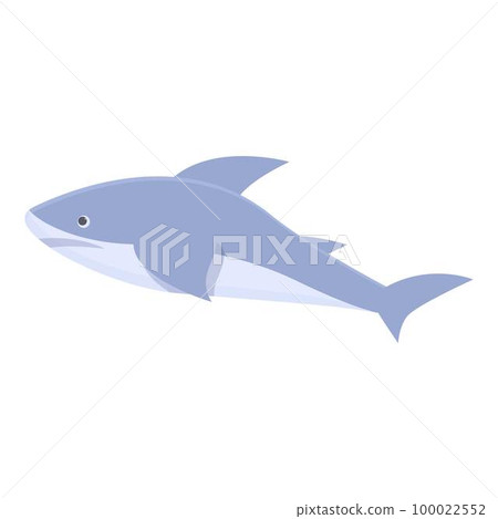 Shark icon cartoon vector. Danger sign. Sea summer Shark icon cartoon vector. Danger sign. Sea summer 100022552