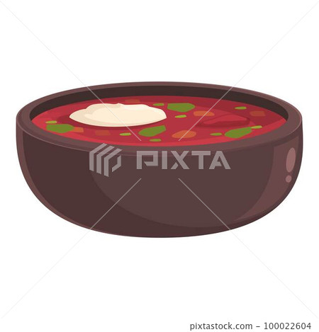 Tasty food icon cartoon vector. Dish recipe. Dinner lunch 100022604