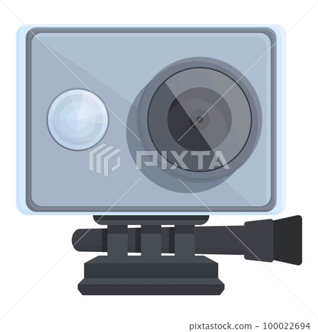 Cinema cam icon cartoon vector. Go pro camera. Digital car Cinema cam icon cartoon vector. Go pro camera. Digital car 100022694