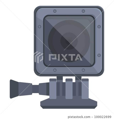 Selfie cam icon cartoon vector. Go pro camera. Digital dashcam 100022699