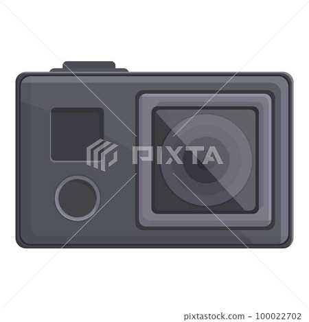 Digital camera icon cartoon vector. Action go pro. Drive movie Digital camera icon cartoon vector. Action go pro. Drive movie 100022702