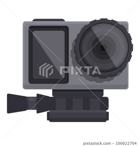 New action cam icon cartoon vector. Go pro camera. Digital recorder 100022704
