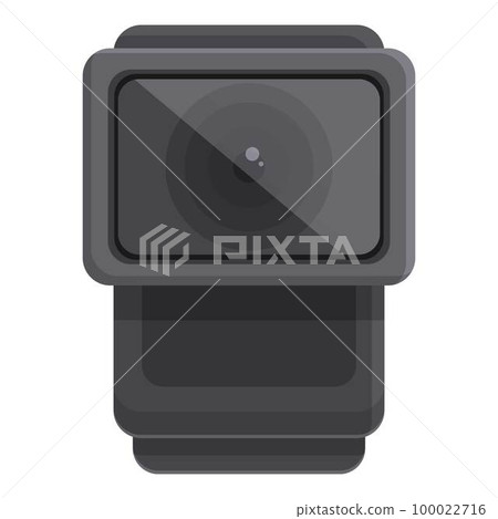 Digital camera icon cartoon vector. Action camera. Car drive 100022716