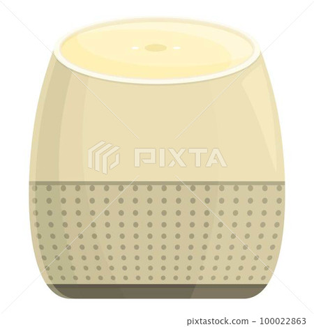Smart device icon cartoon vector. Speaker voice. Virtual control 100022863