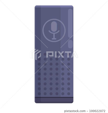 Home speaker icon cartoon vector. Music control. Voice device 100022872