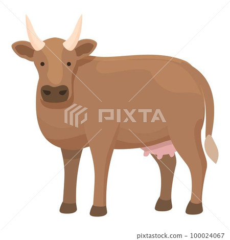 Dairy cow icon cartoon vector. Farm breed. Animal milk Dairy cow icon cartoon vector. Farm breed. Animal milk 100024067