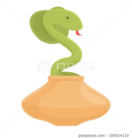 Turban charmer icon cartoon vector. Indian snake. People travel 100024110