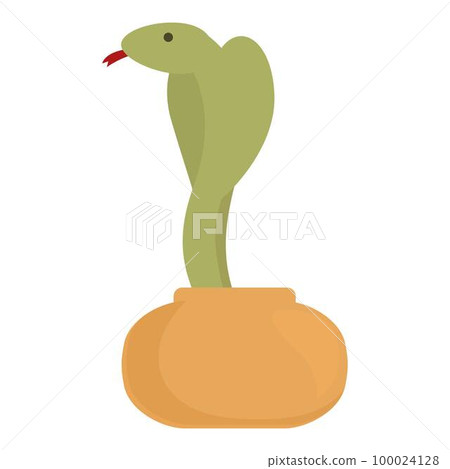Snake box icon cartoon vector. Indian charmer. Asian care Snake box icon cartoon vector. Indian charmer. Asian care 100024128
