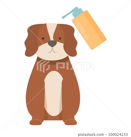 Dog wash icon cartoon vector. Spa animal. Shower pet 100024233
