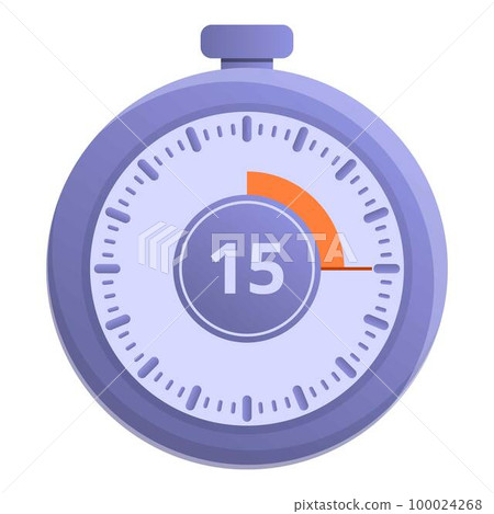 Stopwatch clock icon cartoon vector. Stop time. Sport deadline 100024268